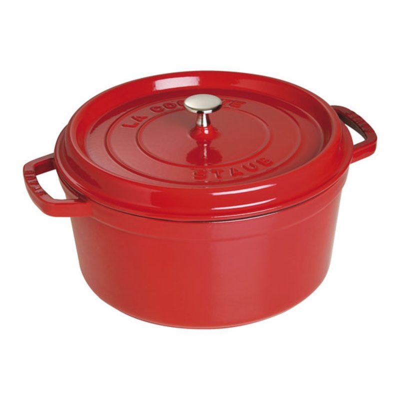 Staub 7 Qt. Round Cocotte – Cherry (Promo)