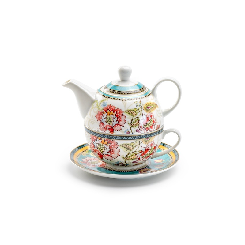 Emperor’s Garden Fine Porcelain Tea For One Set