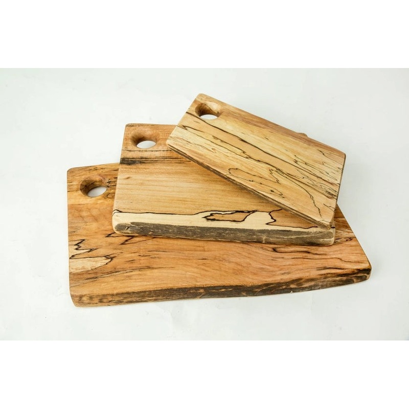 Peterman’s 21″ Spalted Maple Rectangular Cutting Board
