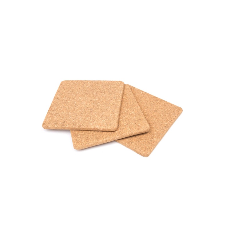 Square Cork Trivets (Set of 3)