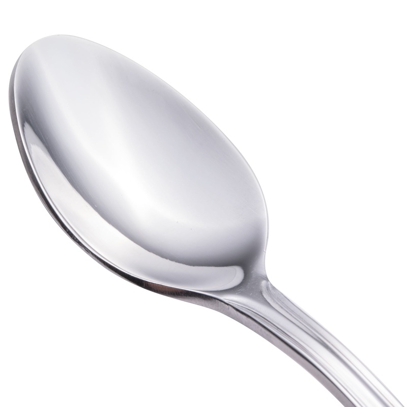 Walco 3529 Lisbon 4 1/2″ 18/0 Stainless Steel Heavy Weight Demitasse Spoon – 12/Pack