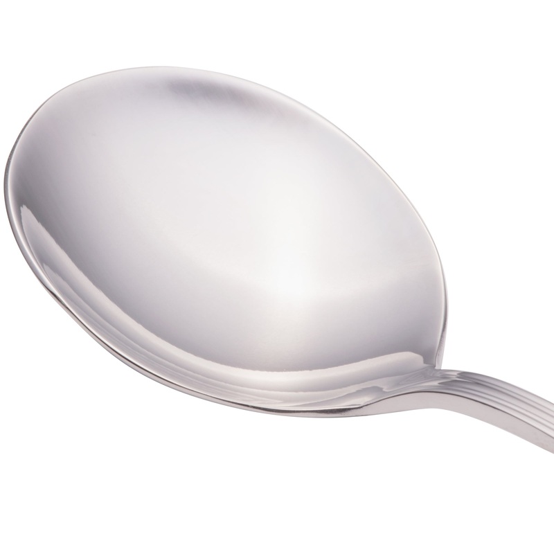 Walco 9712 Prim 6″ 18/10 Stainless Steel Extra Heavy Weight Bouillon Spoon – 12/Pack