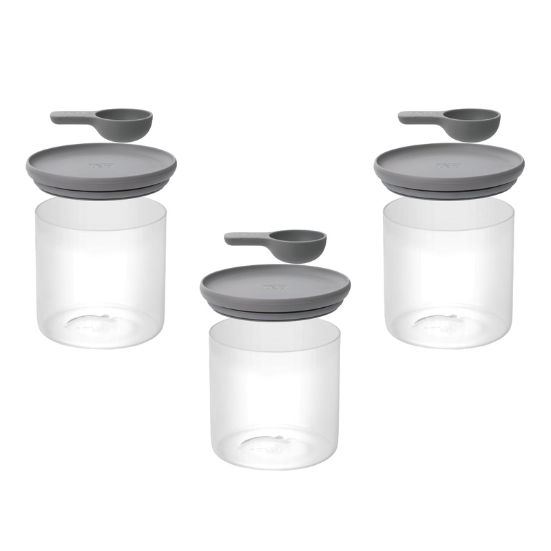 BergHOFF Leo 3Pc Glass Container Set, Airtight Lids