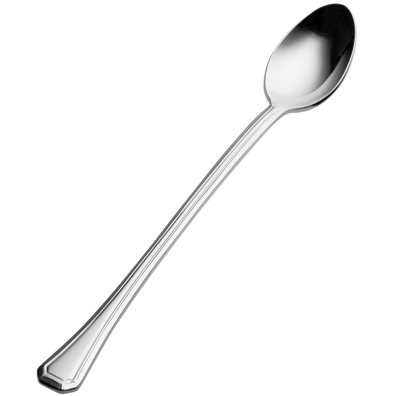 Bon Chef S502 Prism 7 3/8″ 18/10 Stainless Steel Extra Heavy Iced Tea Spoon – 12/Pack
