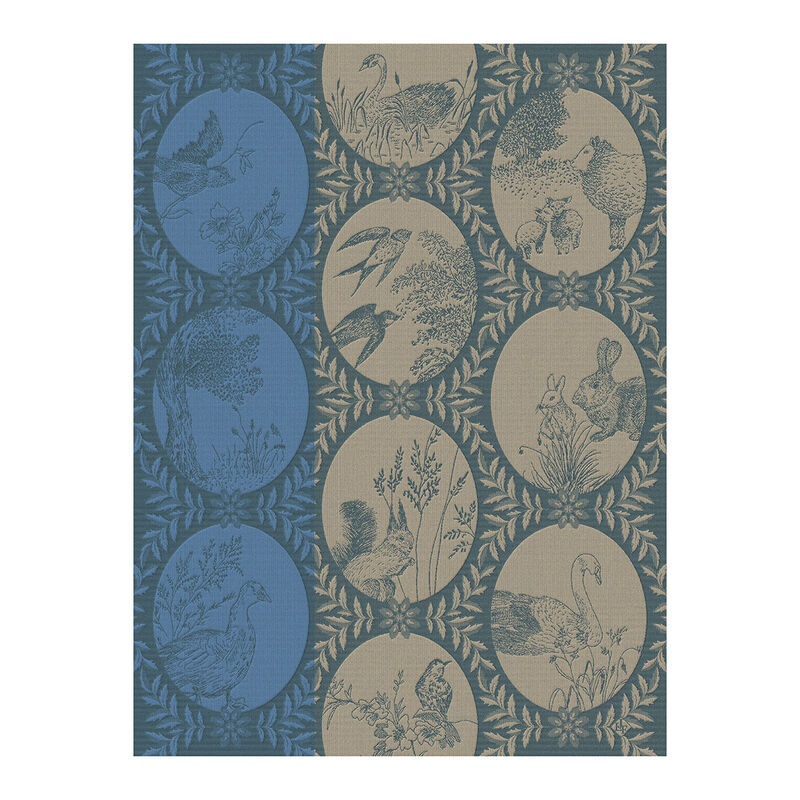 Le Jacquard Franais- Josephine Blue Cotton Tea Towel