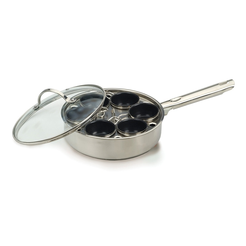 RSVP Endurance Stainless Steel 6-Egg Poacher Set
