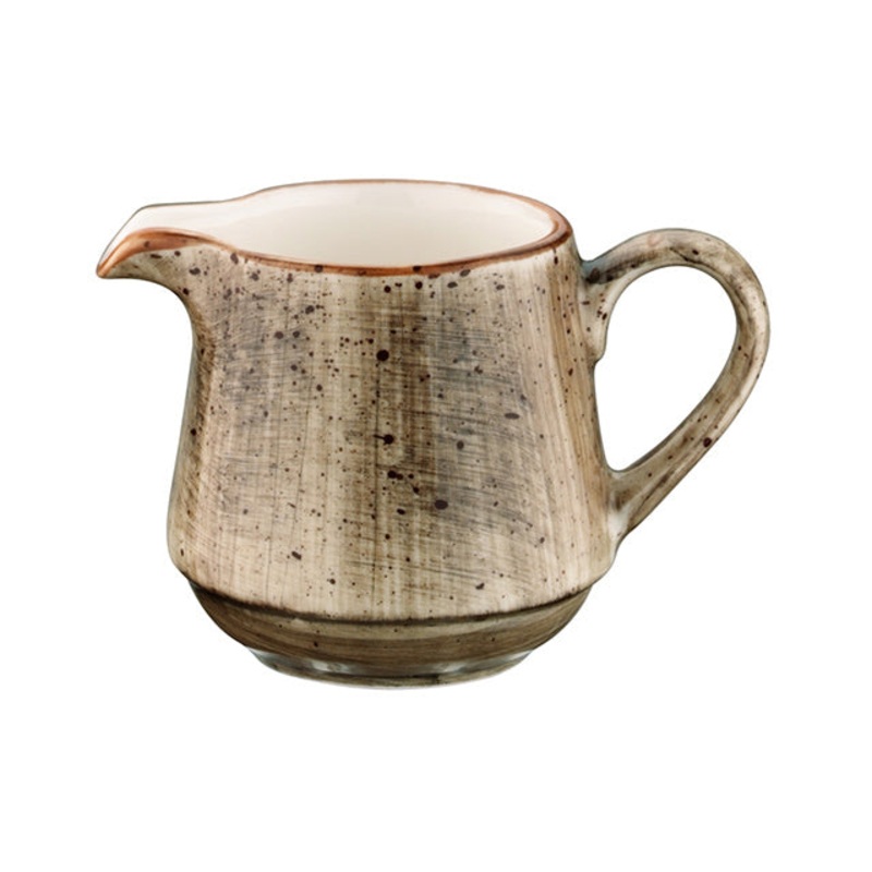 Terrain dia.2.25″ h:3″ 6 oz. Round Brown Porcelain Creamer