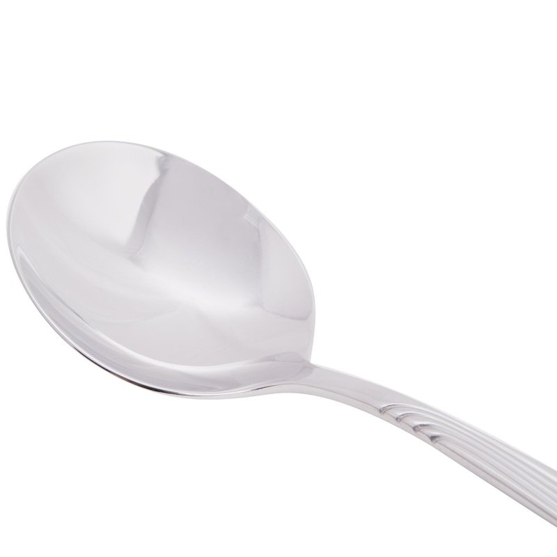 World Tableware 980 016 Neptune 5 7/8″ 18/8 Stainless Steel Extra Heavy Weight Bouillon Spoon – 12/Pack