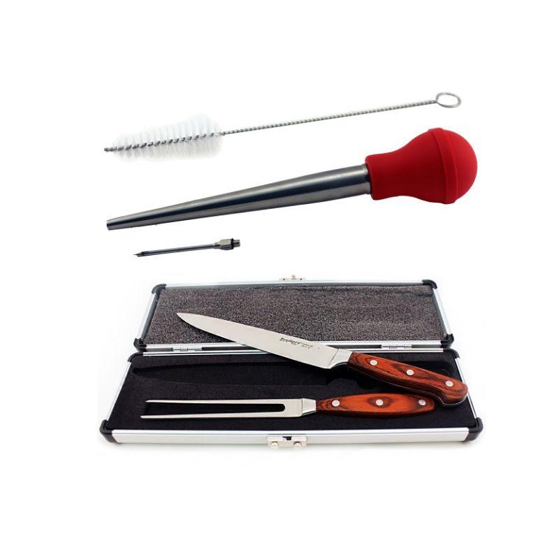 BergHOFF Pakka Wood 6pc CarvingPrep and Turkey Baster Set