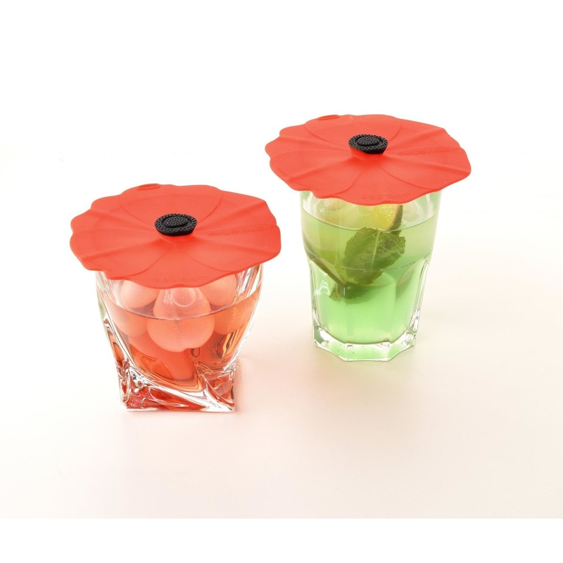 Charles Viancin 4″ Drink Covers – Poppy