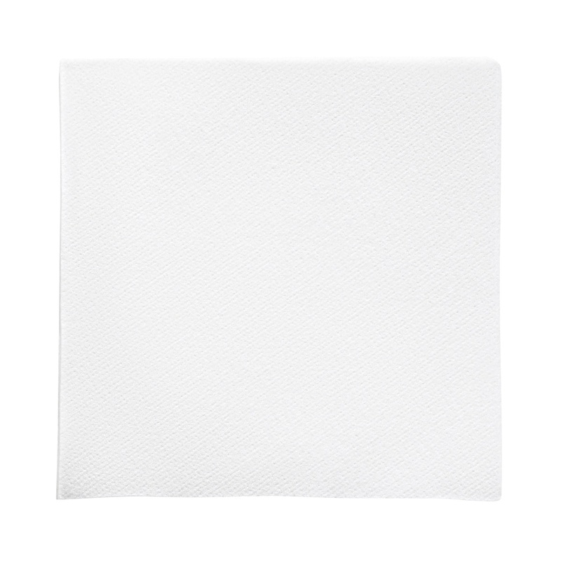 White Linen-Like Premium Paper Beverage/Cocktail Napkins