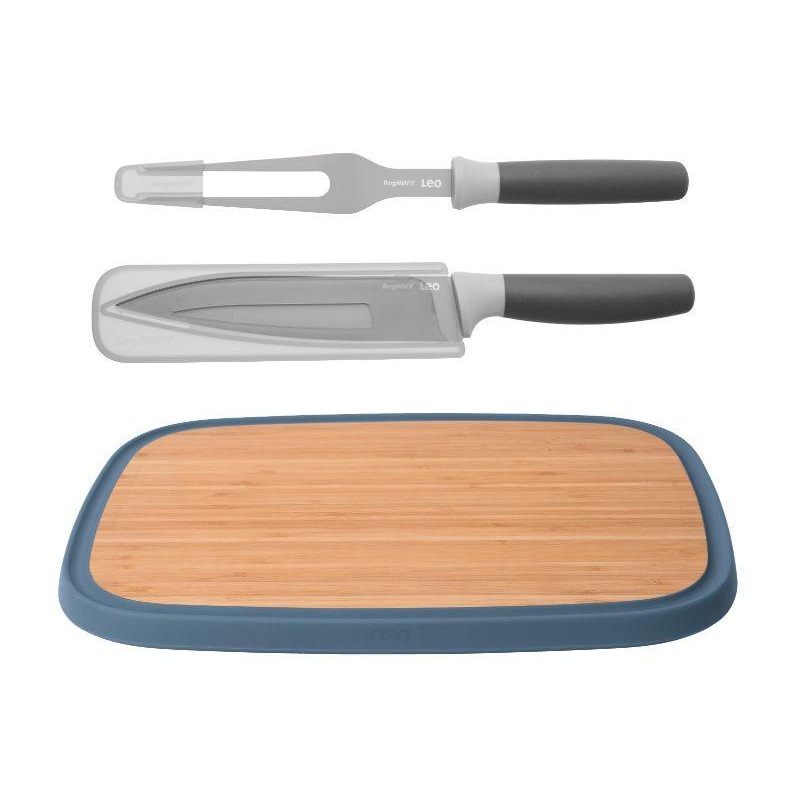 BergHOFF Leo 3Pc Complete Carving Set with Cutting Board