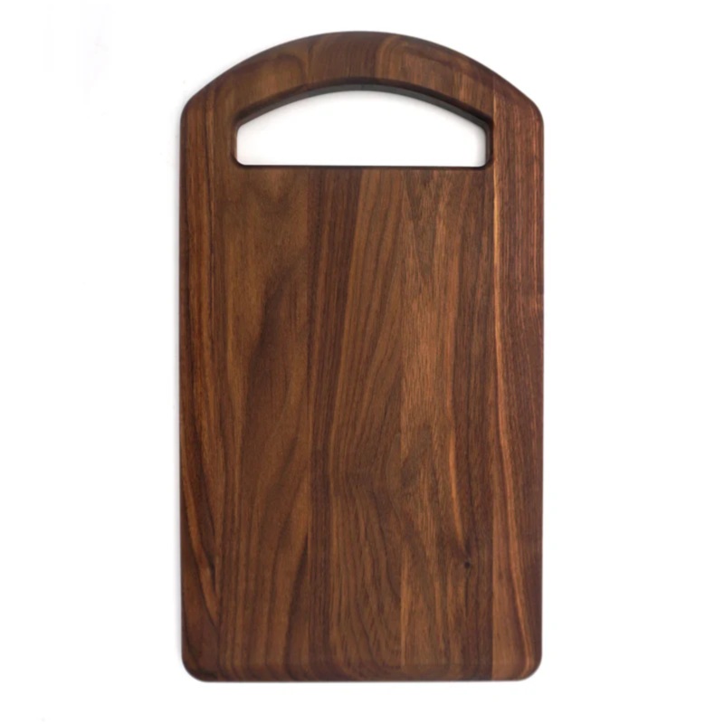 JK Adams Walnut Prep Board with Oval Handle – 18″ x 10″