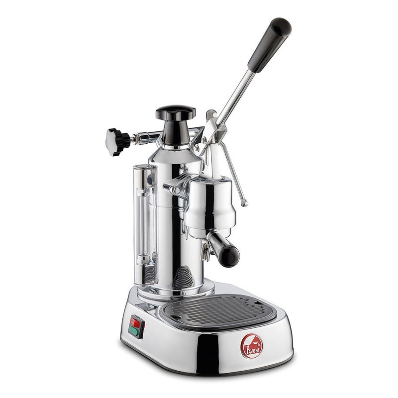 La Pavoni Europiccola (Chrome Base black handles) 220v – LPLELQ01UK