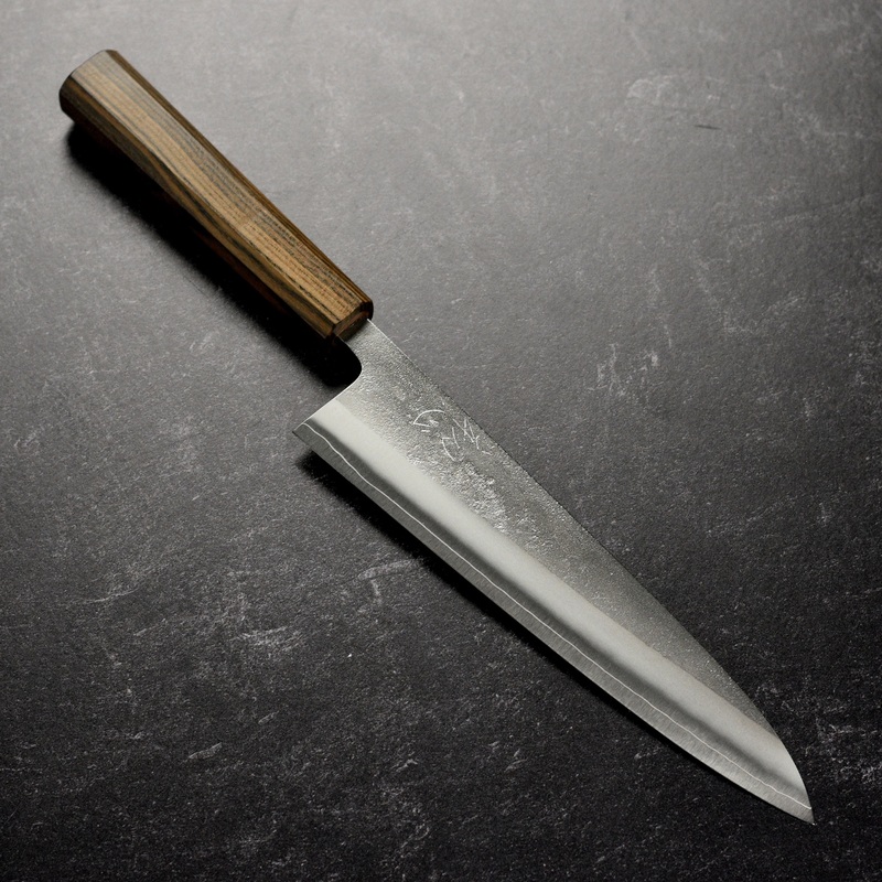 Yoshikane SKD Nashiji Stainless Clad 8.25″ Gyuto
