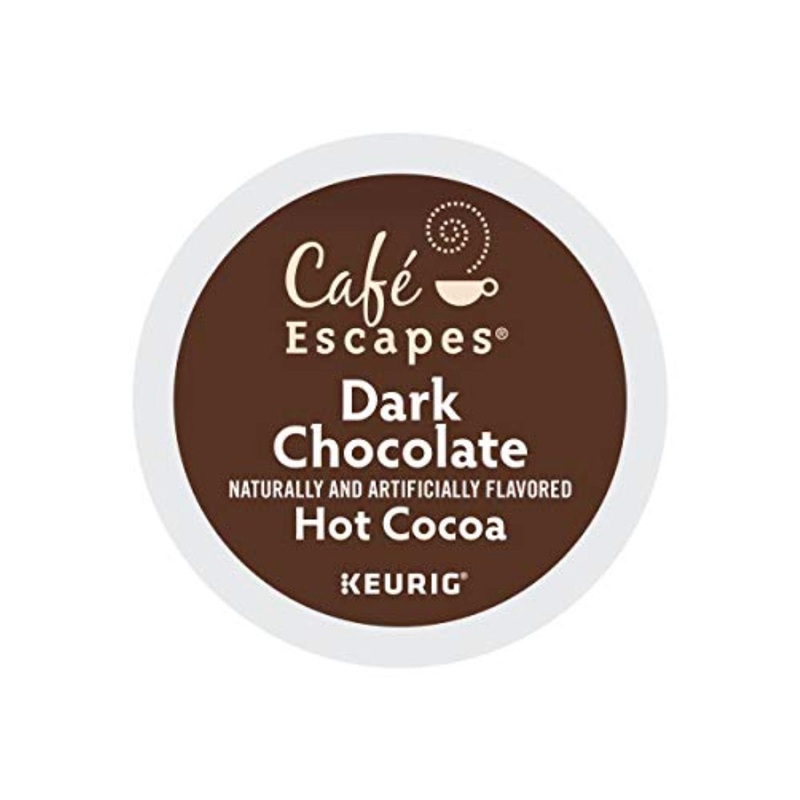 Cafe Escapes Dark Chocolate Hot Cocoa K-Cup Recyclable Pods (Case of 96)