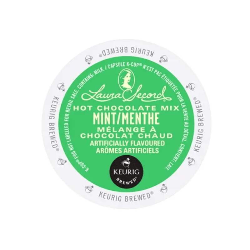 Laura Secord Mint Hot Chocolate K-Cup Pods (Case of 96) – Best Before Sep 13, 2024