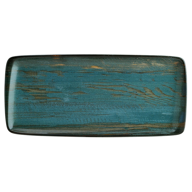 Madera 13.5″ x 6″ x h:0.75″ Rectangular Decorated Porcelain Platter