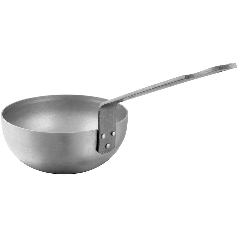 Mauviel M’Steel 11 Inch Curved Splayed Saute Pan