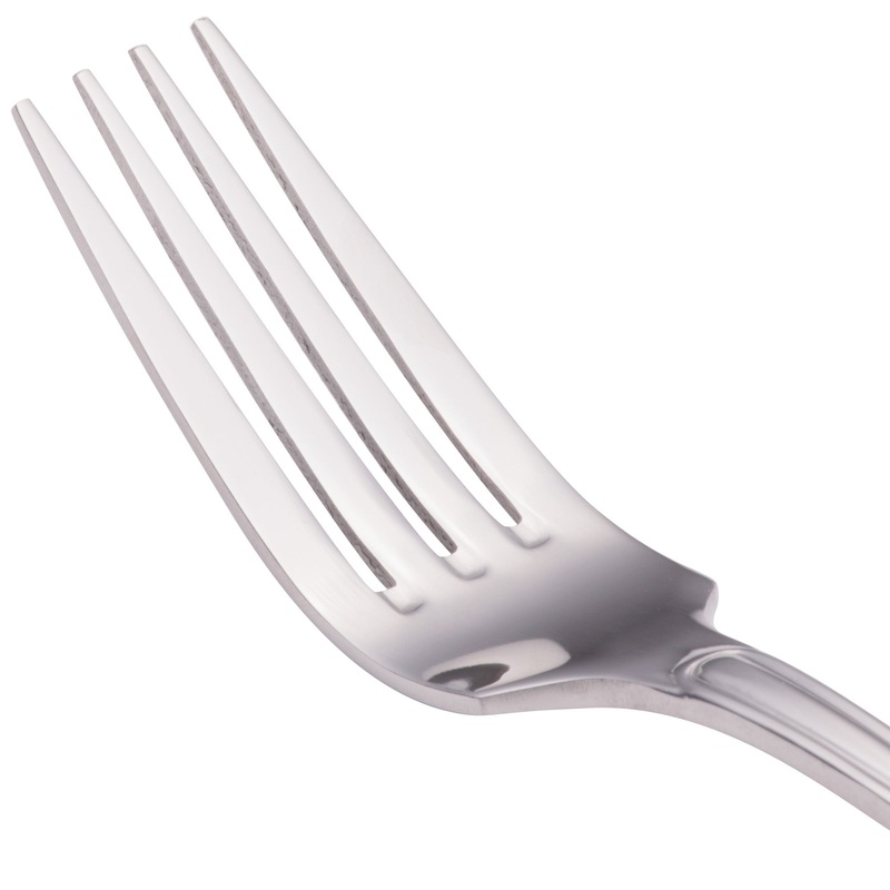 Walco 6605 Saville 7 5/16″ 18/0 Stainless Steel Heavy Weight Dinner Fork – 12/Pack