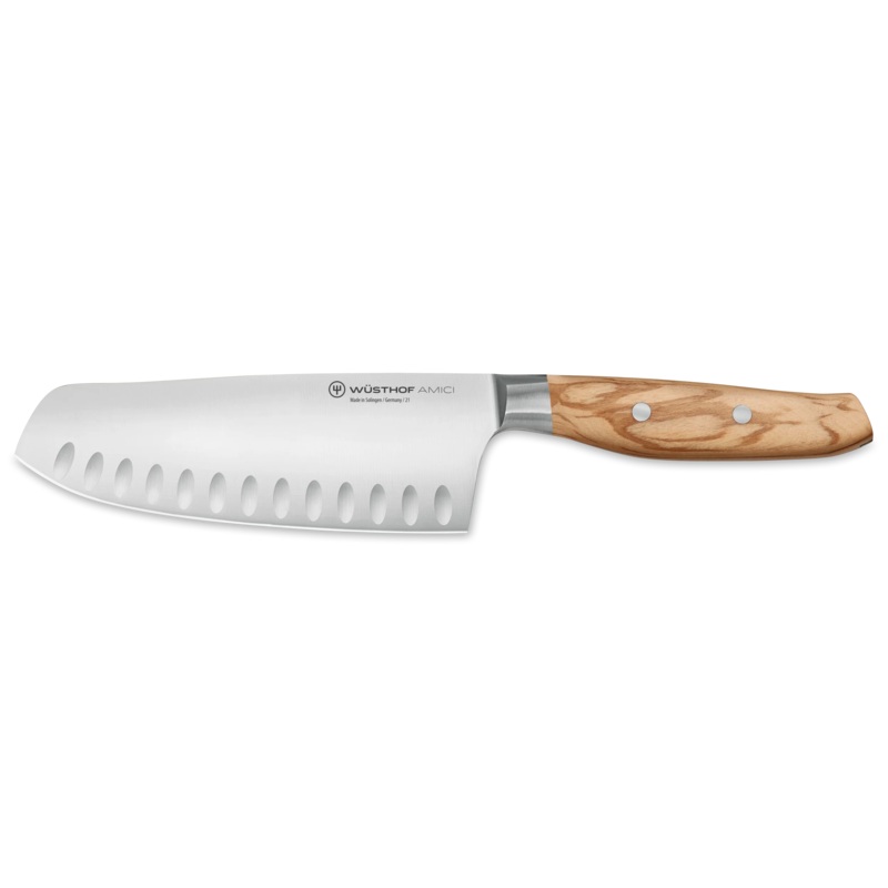 Wusthof Amici 7″ Hollow Edge Rotoku (Santoku)
