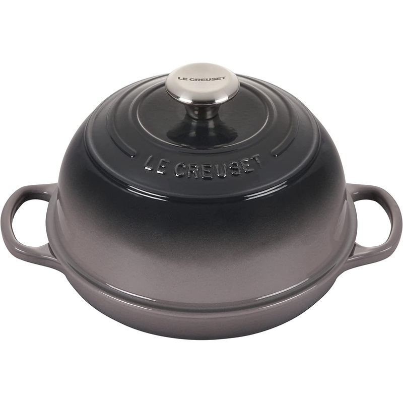 Le Creuset 9 1/2″/1 3/4 Qt. Signature Enameled Cast Iron Bread Oven – Oyster