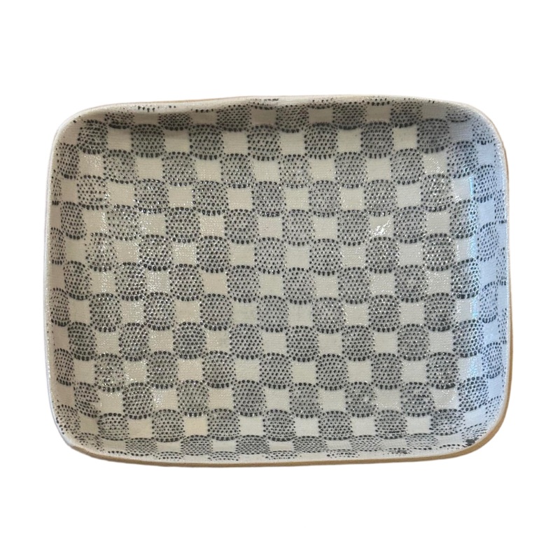 Terrafirma Tidbit Bowl Checker Charcoal
