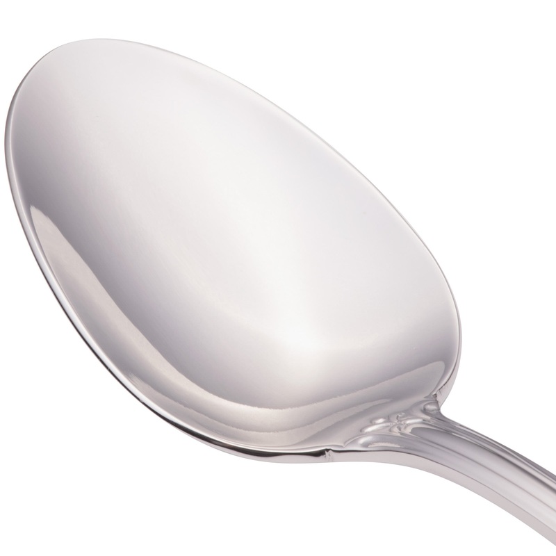 Walco 9503 Sentry 8 3/8″ 18/10 Stainless Steel Extra Heavy Weight Tablespoon / Serving Spoon – 12/Pack
