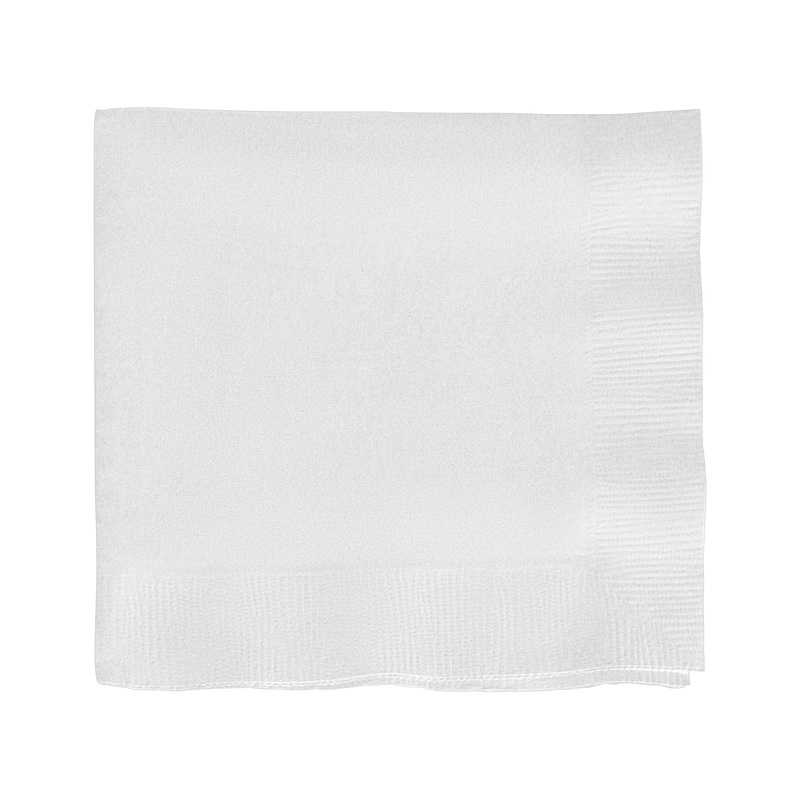 White Paper Beverage/Cocktail Napkins