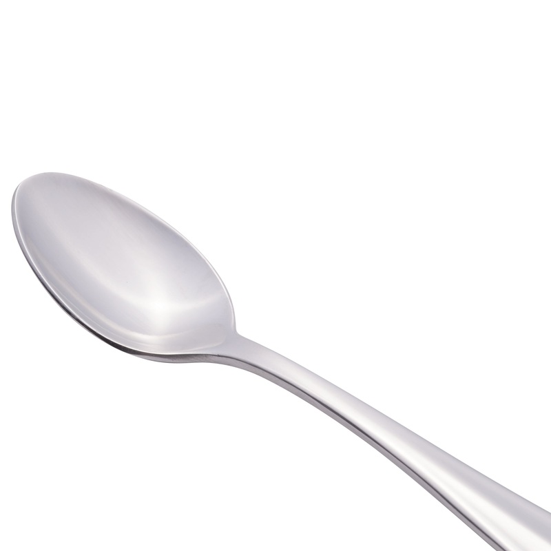 World Tableware 213 007 Baguette 4 3/4″ 18/0 Stainless Steel Heavy Weight Demitasse Spoon – 12/Pack