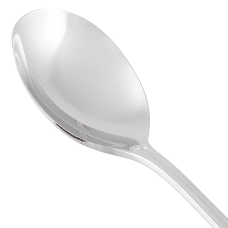 World Tableware 774 016 Geneva 6″ 18/8 Stainless Steel Extra Heavy Weight Bouillon Spoon – 12/Pack