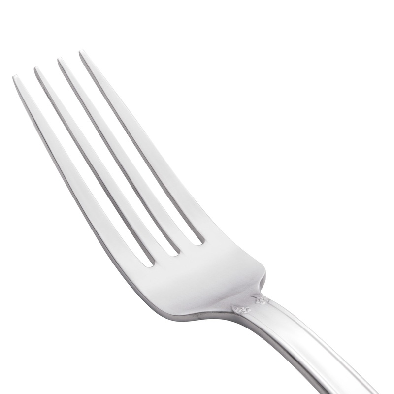 World Tableware 901 030 Lady Astor 7 1/4″ 18/0 Stainless Steel Heavy Weight Utility / Dessert Fork – 12/Pack