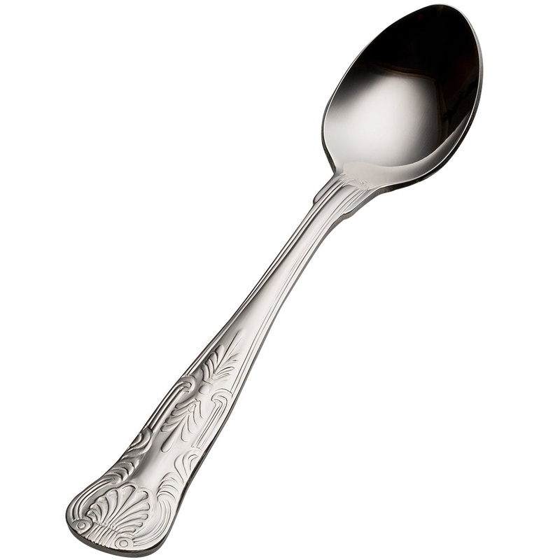 Bon Chef S2700 Kings 6 1/4″ 18/10 Stainless Steel Teaspoon – 12/Pack