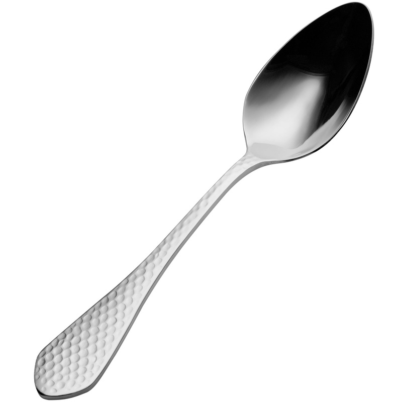 Bon Chef SBS1203 Reflections 7 5/16″ 18/0 Extra Heavy Weight Bonsteel Soup Spoon – 12/Pack
