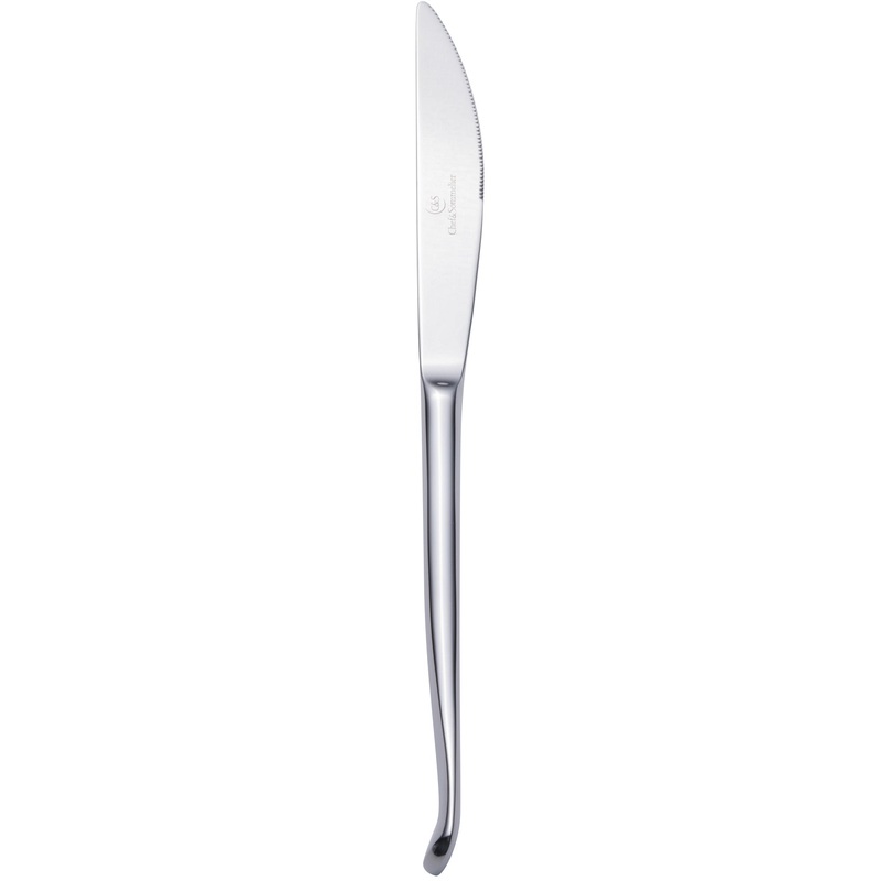Chef & Sommelier T5104 Diaz 9 3/8″ 18/10 Stainless Steel Extra Heavy Weight Solid Handle Dinner Knife by Arc Cardinal – 12/Pack