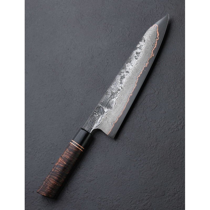 Copper Tide Damascus Gyuto 225mm