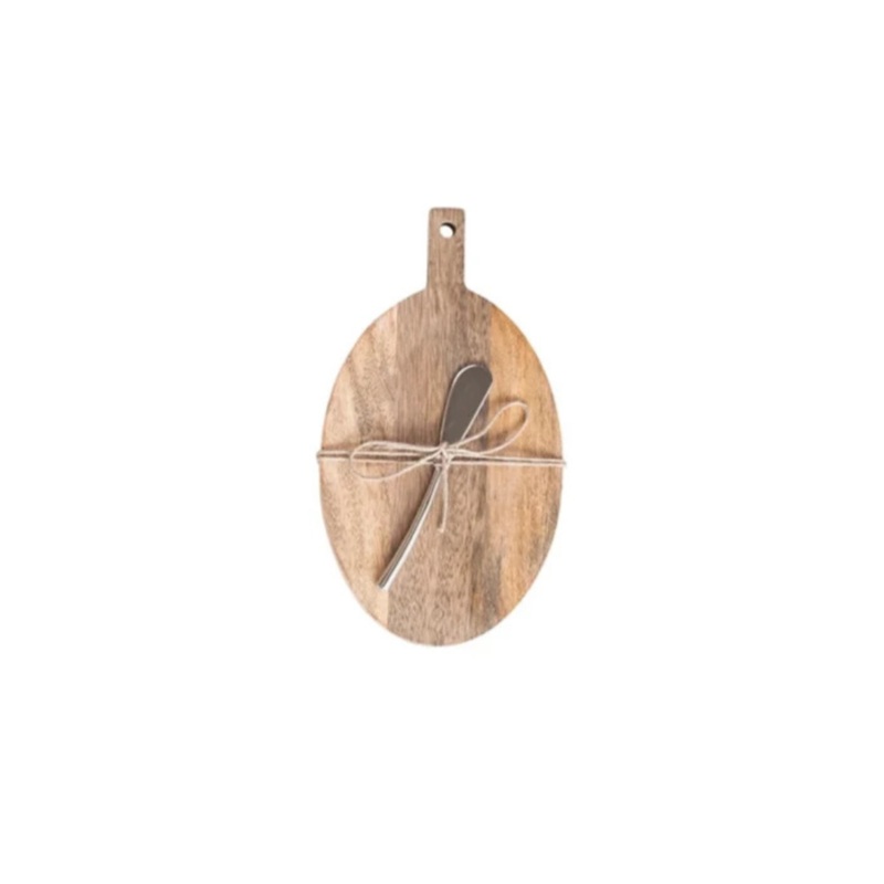Serving Board with Knife – Oval