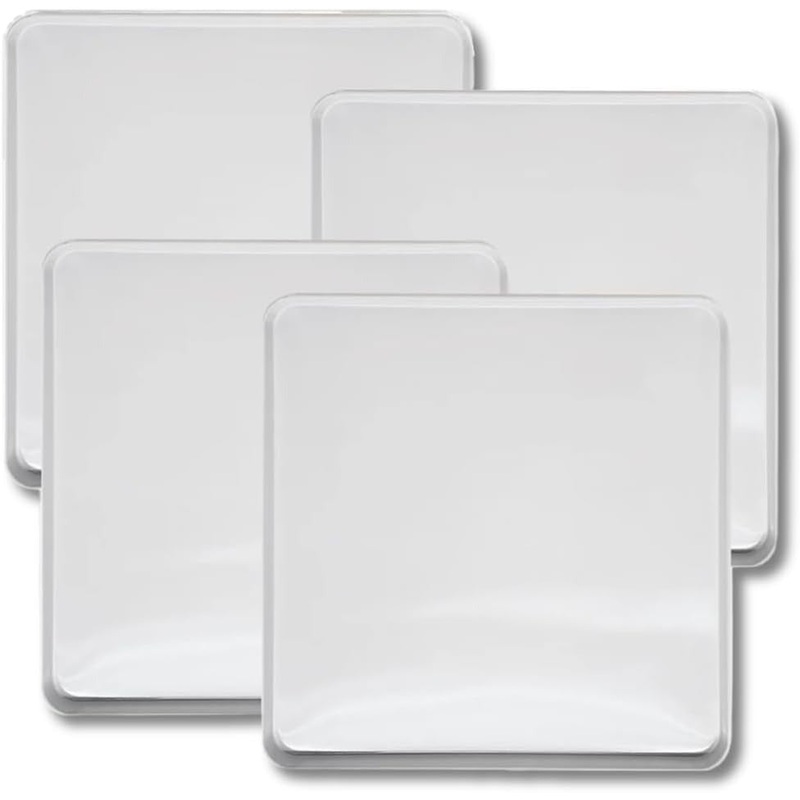 Square White Burner Kover Set by Range Kleen