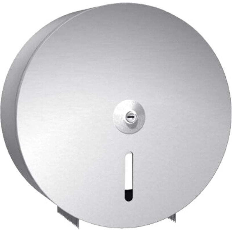 10-1/2″ x 4-1/2″ Stainless Steel Jumbo Roll Toilet Tissue Dispenser – Wall Mount Stainless Steel 9 Inch Roll Toilet Paper Holder Bath Tissue Dispenser Lock Key