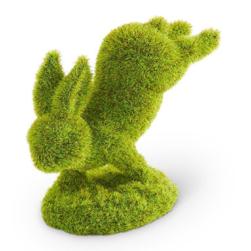 5″ Moss Bunny Standing on Front Feet