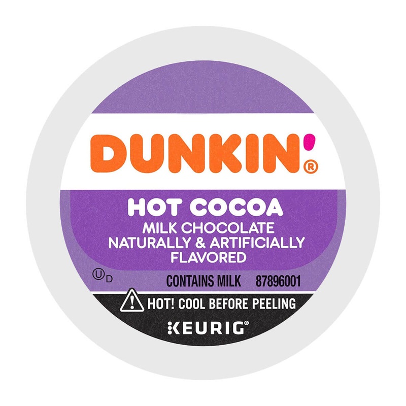 Dunkin’ Donuts Milk Hot Chocolate Coffee K-Cup Recyclable Pods (Case of 88)