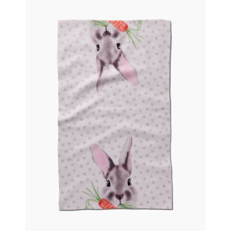 Geometry Polka Dot Bunny Tea Towel