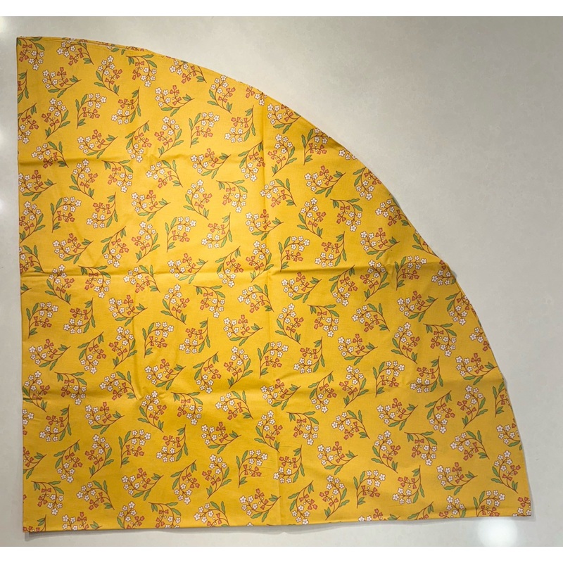 Le Cluny- Provence Petite Fleur Yellow Tablecloth (70″ Round)