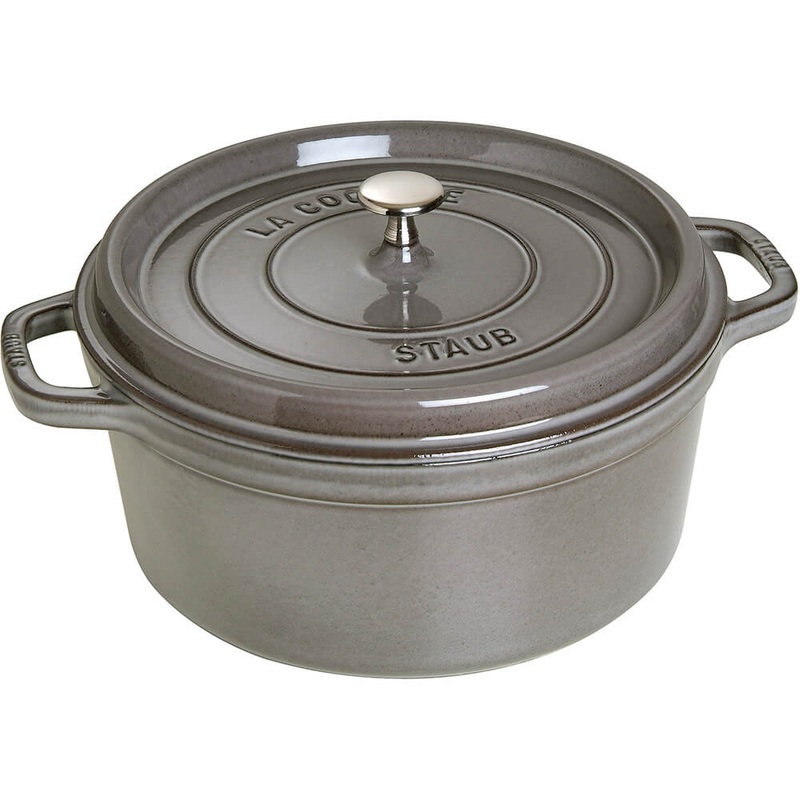 Staub 5.5 Qt Round Cocotte – Graphite