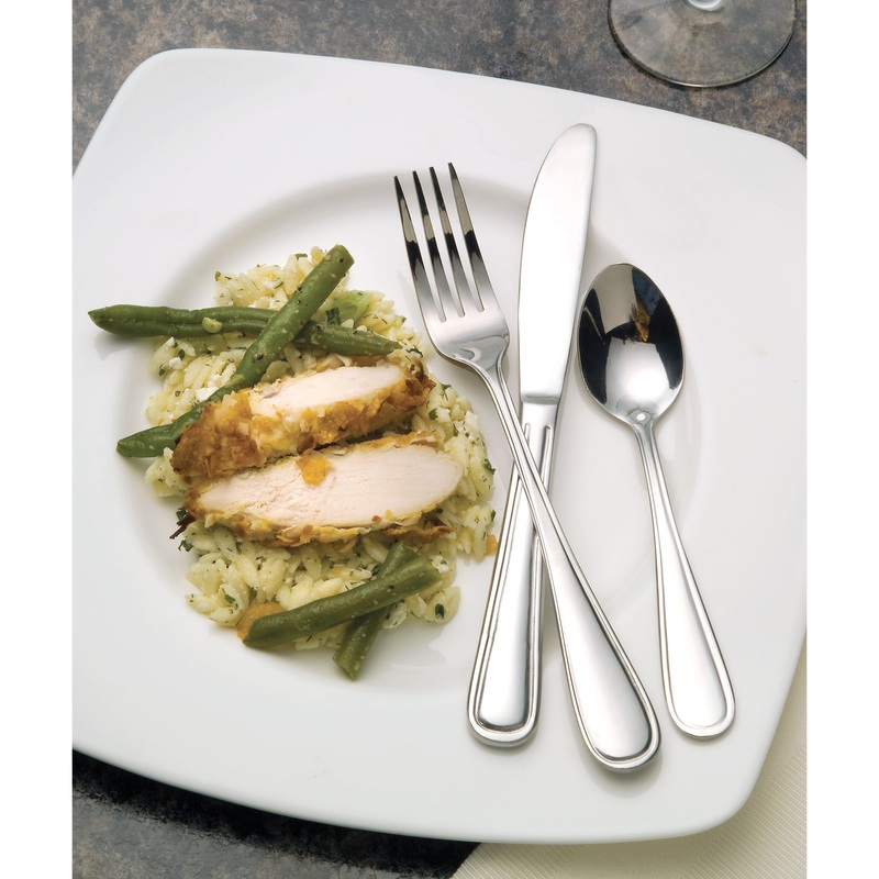 World Tableware Brandware 162 5501 Huron 8 3/8″ 18/0 Stainless Steel Heavy Weight Dinner Knife – 12/Pack