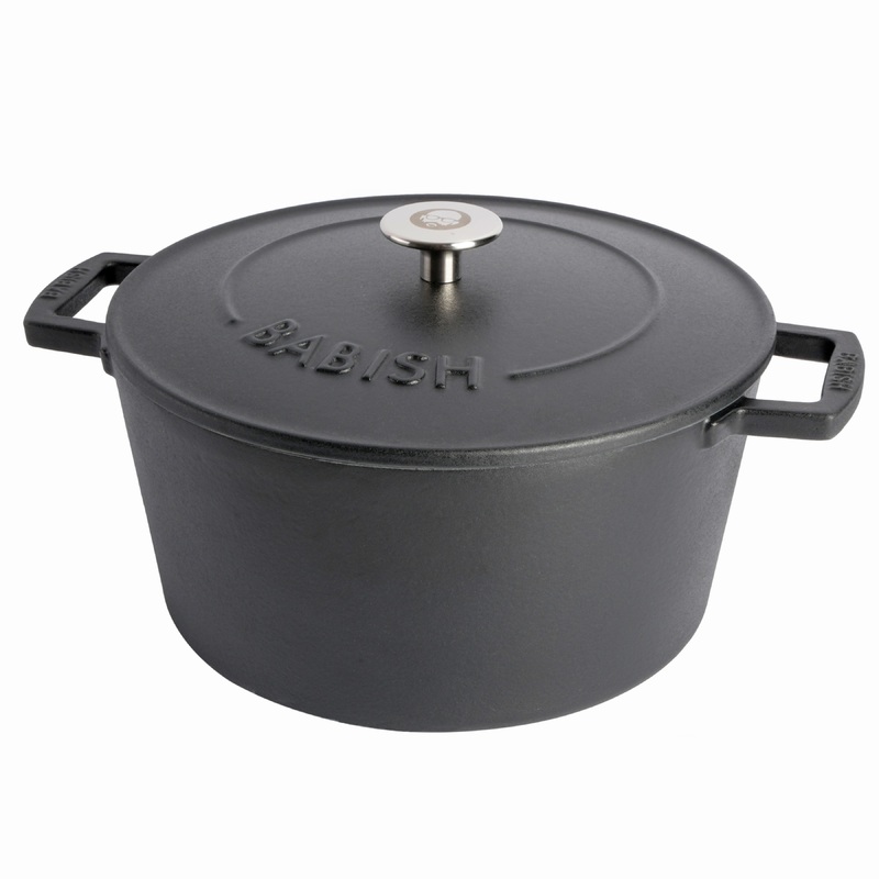 Babish 6 Qt Round Matte Enamel Cast Iron Dutch Oven