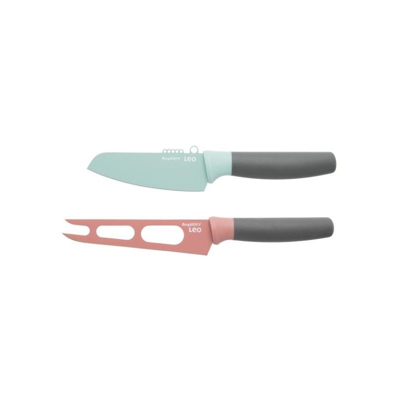 BergHOFF Leo 2Pc Cheese Set, Pink, Green