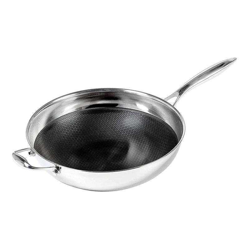Black Cube 12 1/2″ Wok w/Helper Handle