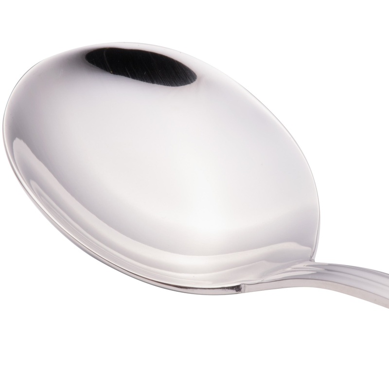 Walco 9512 Sentry 6″ 18/10 Stainless Steel Extra Heavy Weight Bouillon Spoon – 12/Pack
