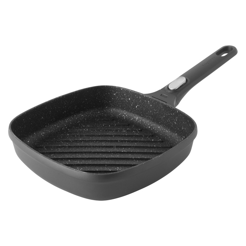 BergHOFF GEM 10″ Non-Stick Grill Pan, Black